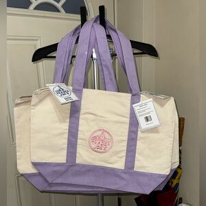 Trader Joe’S I Tote I Canvas I Large I Pastel Purple